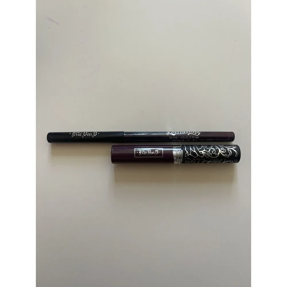 KVD Vegan Beauty Kat Von D Everlasting Liquid Lipstick & Lip Liner Set in Sinner